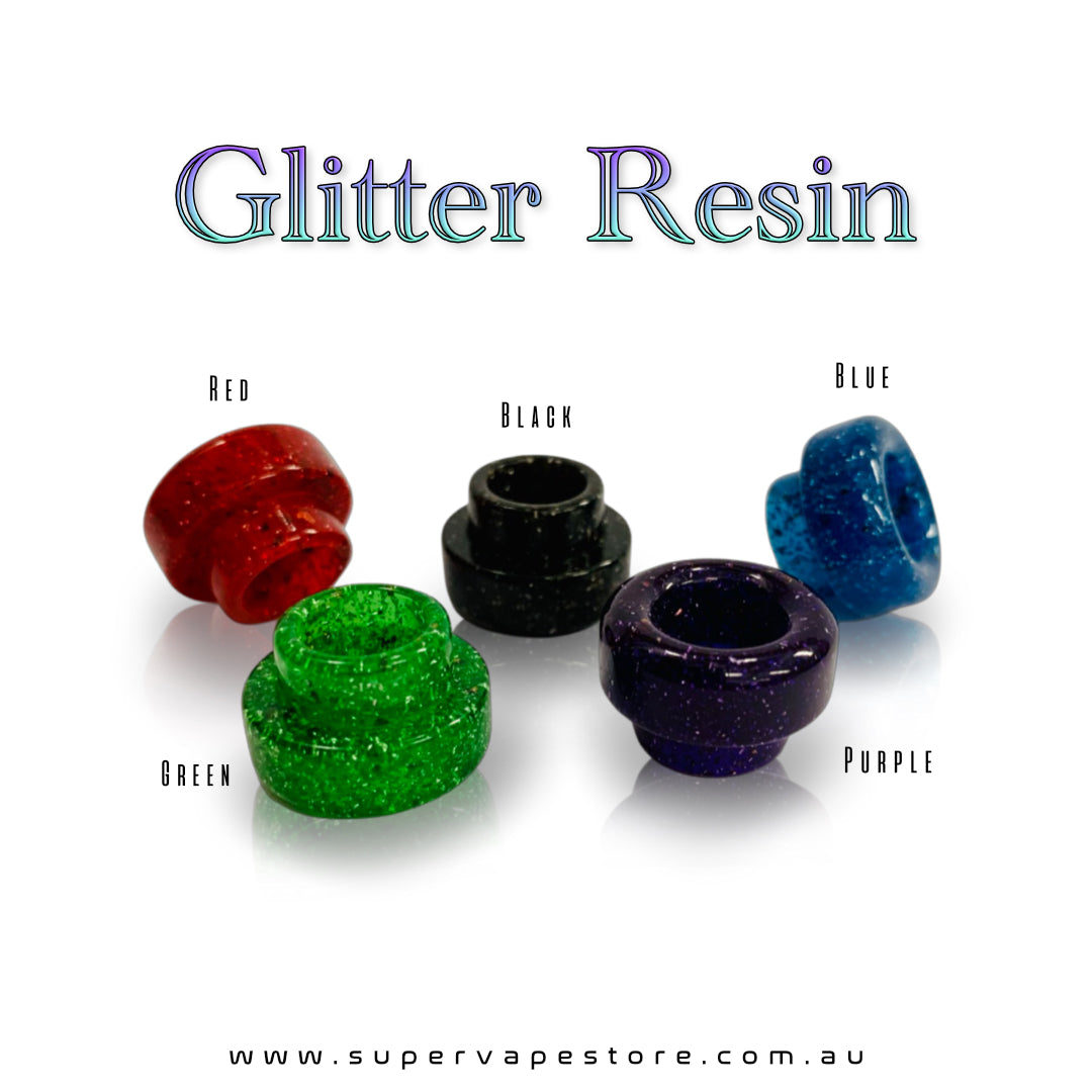 810 Drip Tips - Glitter Resin - Low-Profile– Super Vape Store