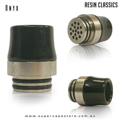 810 Drip Tips - Resin Classics - Steel-Base Anti-Spit - Super Vape Store