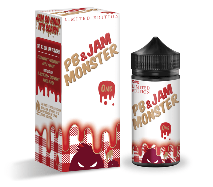 Jam Monster - Pb & Jam - Strawberry 100ml - Super Vape Store