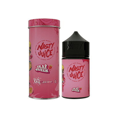 50% Off - Yummy Series - Nasty Juice - TRAP QUEEN - Strawberry - Low Mint - 60ml - Super Vape Store
